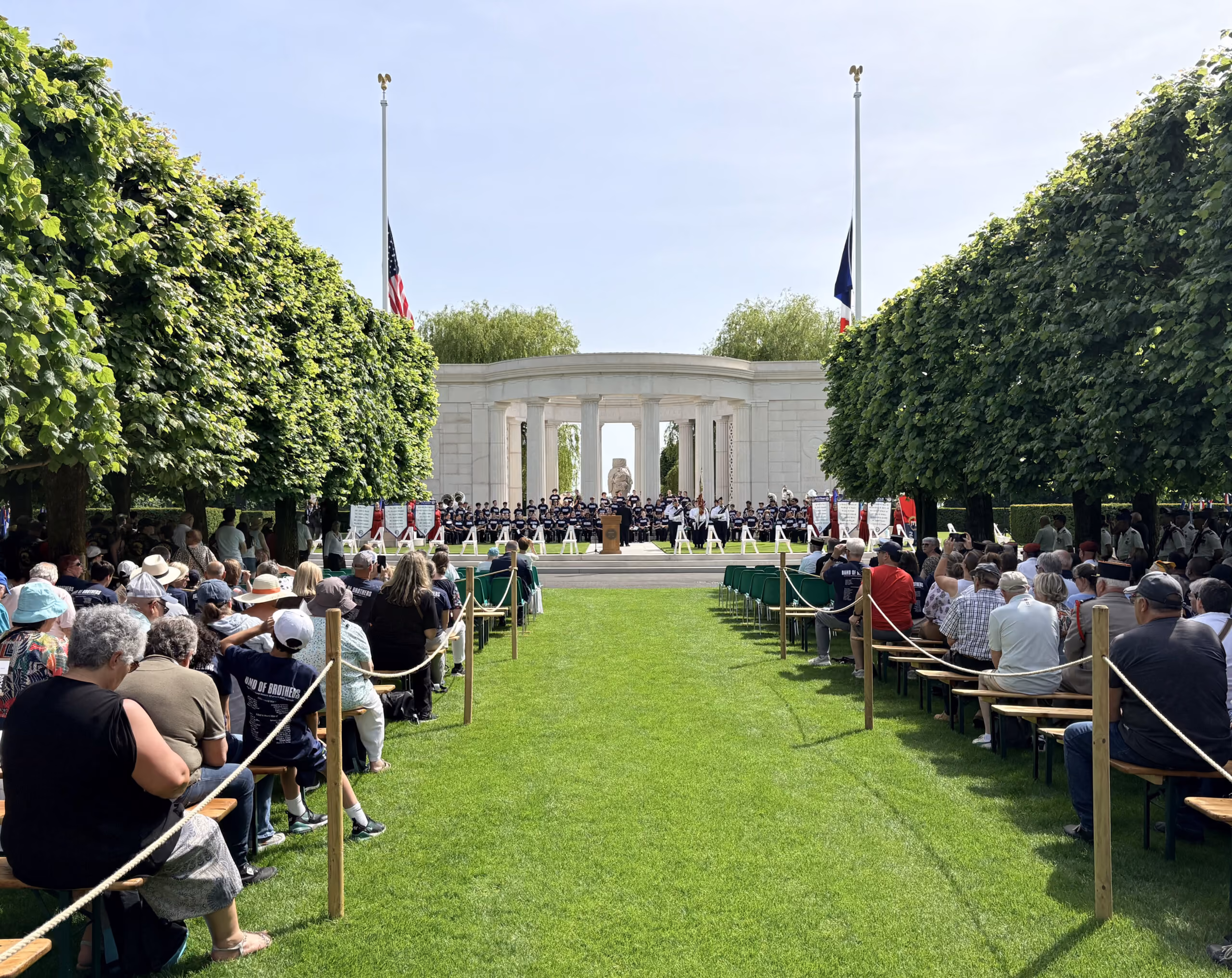 Fort Mill High School Band at St. Mihiel American Cemetery