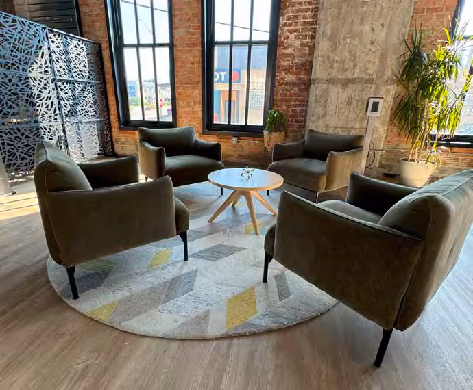 Chroma lounge and reception area