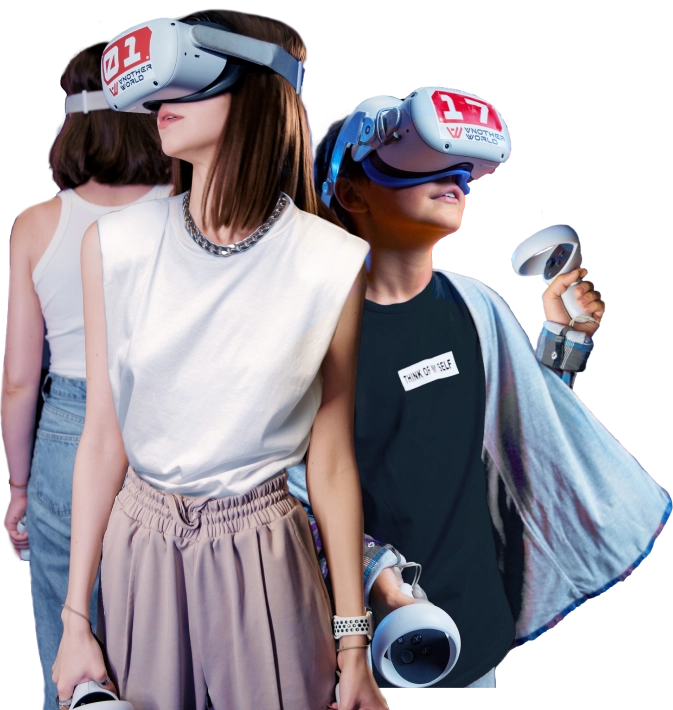 The free-roam VR arena at Another World North York