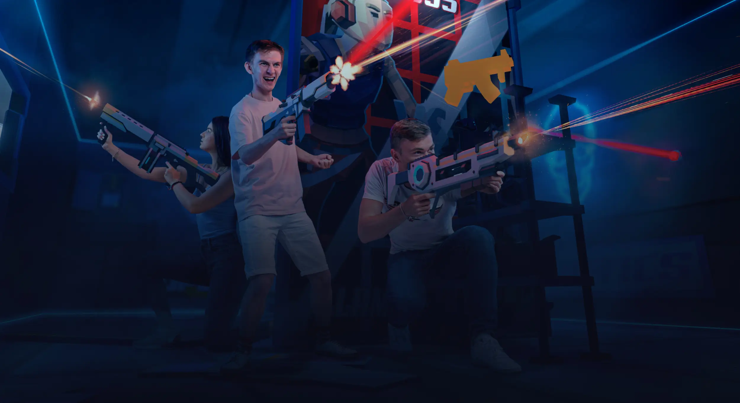 A private group with the North York VR arena to themselves