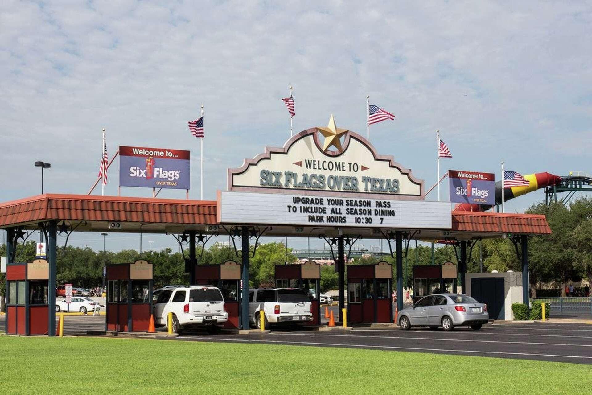 Six Flags Over Texas stock image