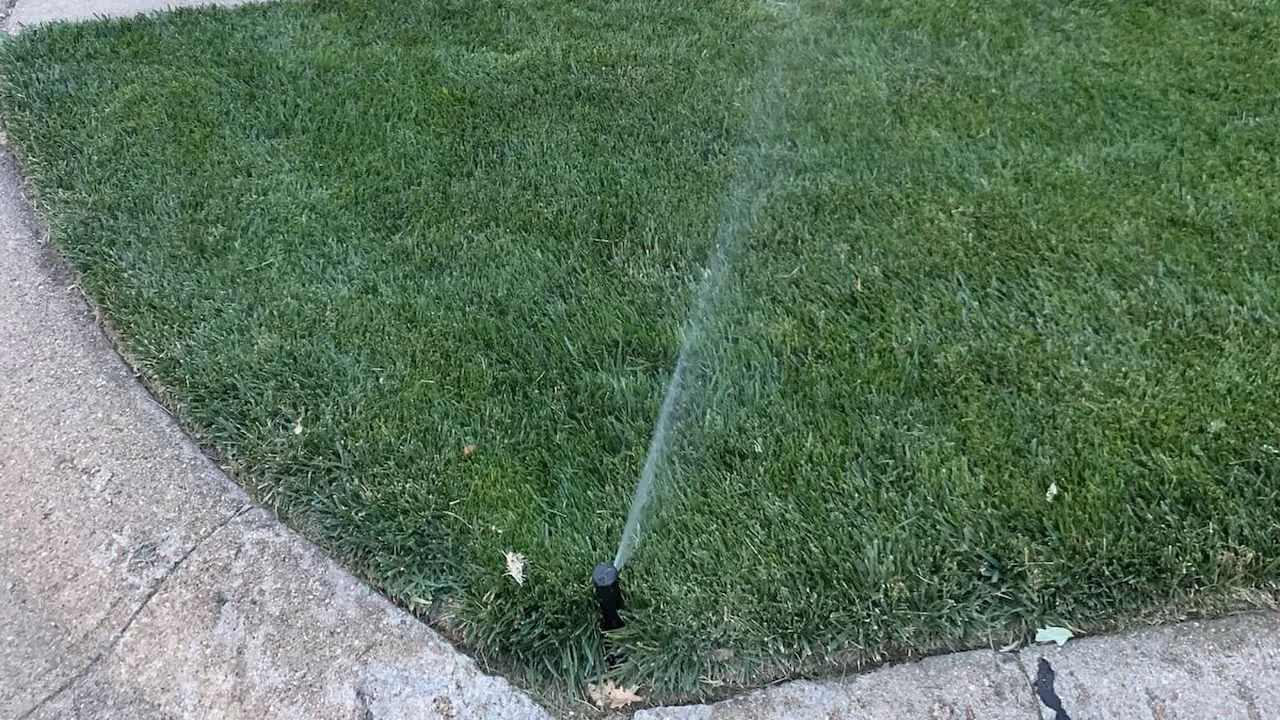 Professional underground sprinkler system installation