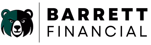 Barrett Financial Logo with Bear Emblem