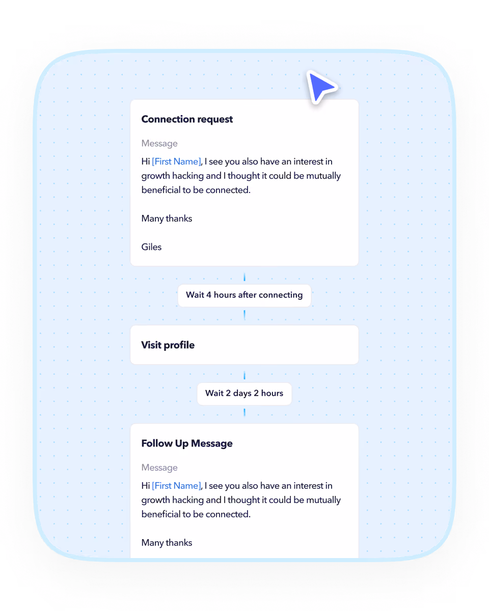 Product dashboard preview shown over the blue hero background