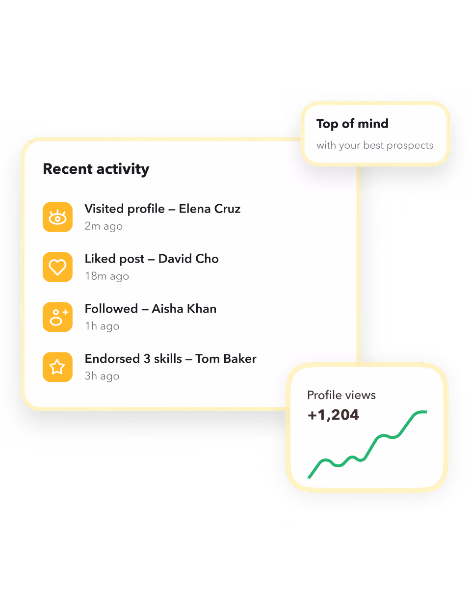 STACKED automating LinkedIn profile engagement to stay top of mind with prospects