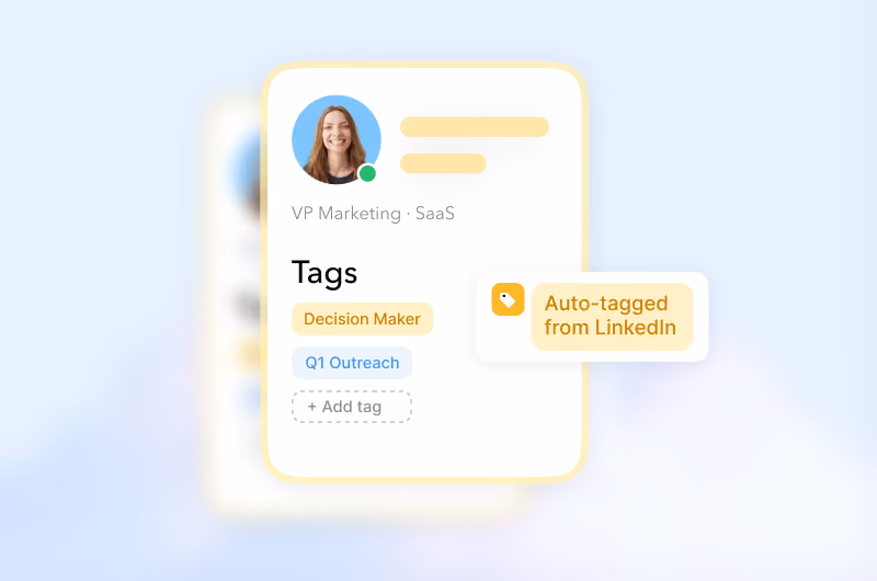 STACKED automatically tagging LinkedIn prospects for lead management