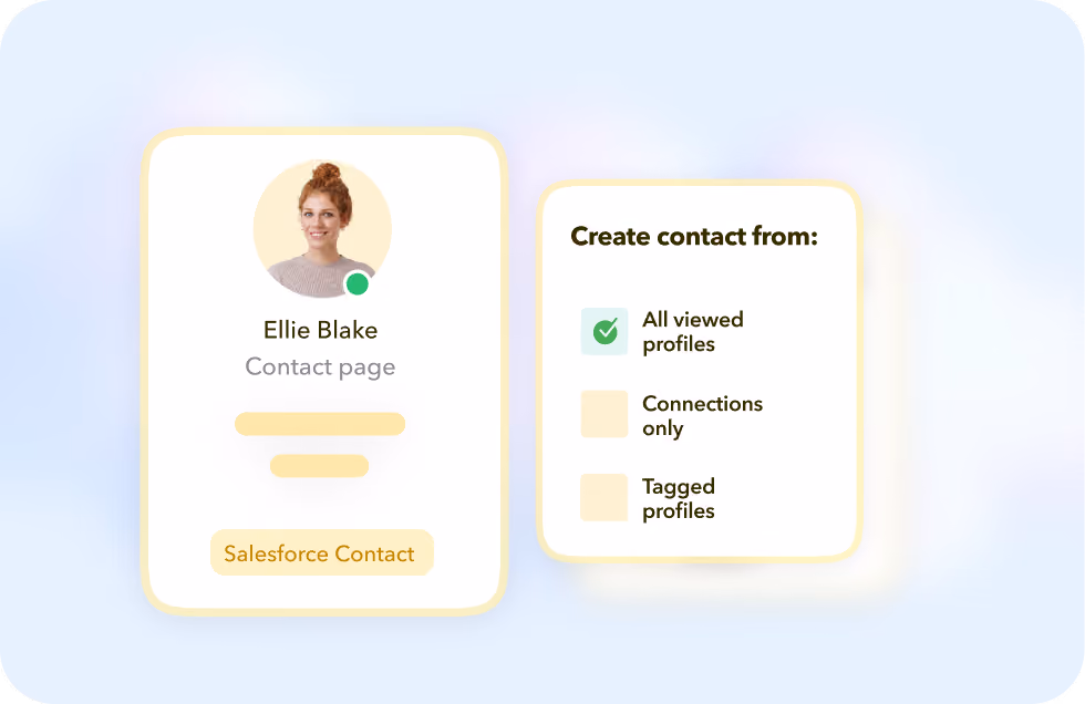 LinkedIn profiles automatically created as contacts in Salesforce