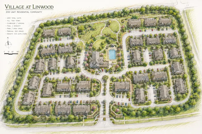 Housing site plan design