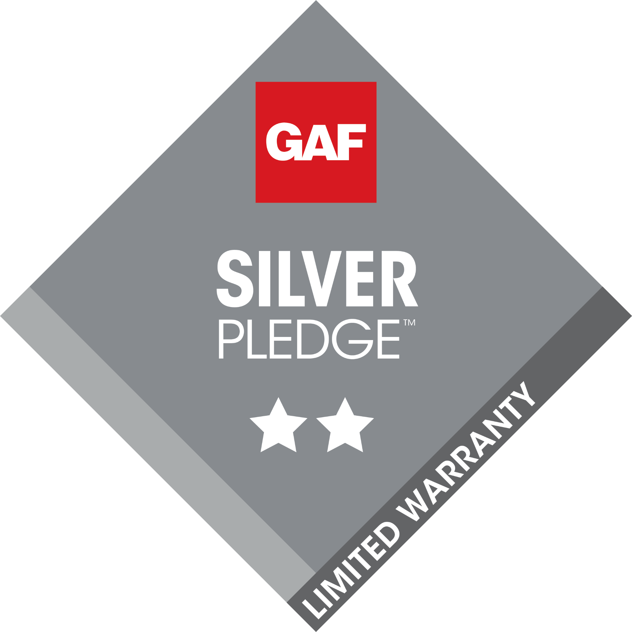 GAF Silver Pledge limited warranty credential