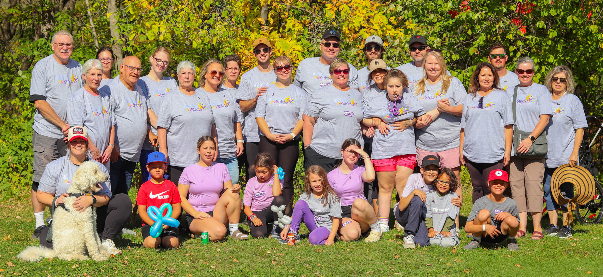 A group of walkers at the Stride for Rett event for the Manitoba Rett Syndrome Association