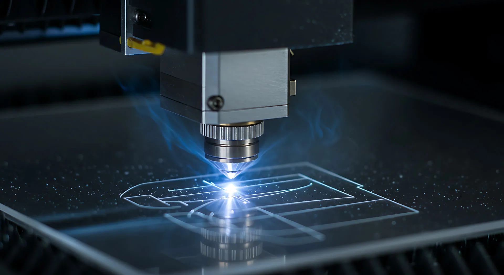 Press brake forming a steel plate component