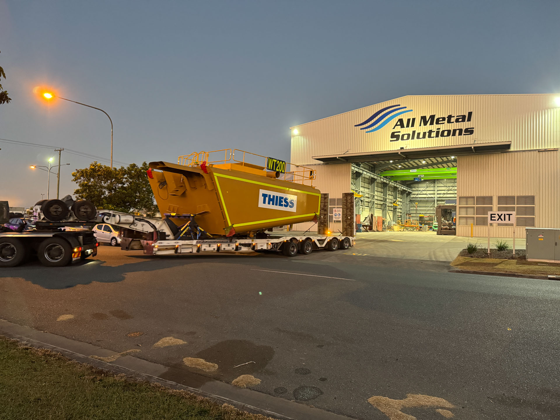777 water cart tank refurbishment for Thiess