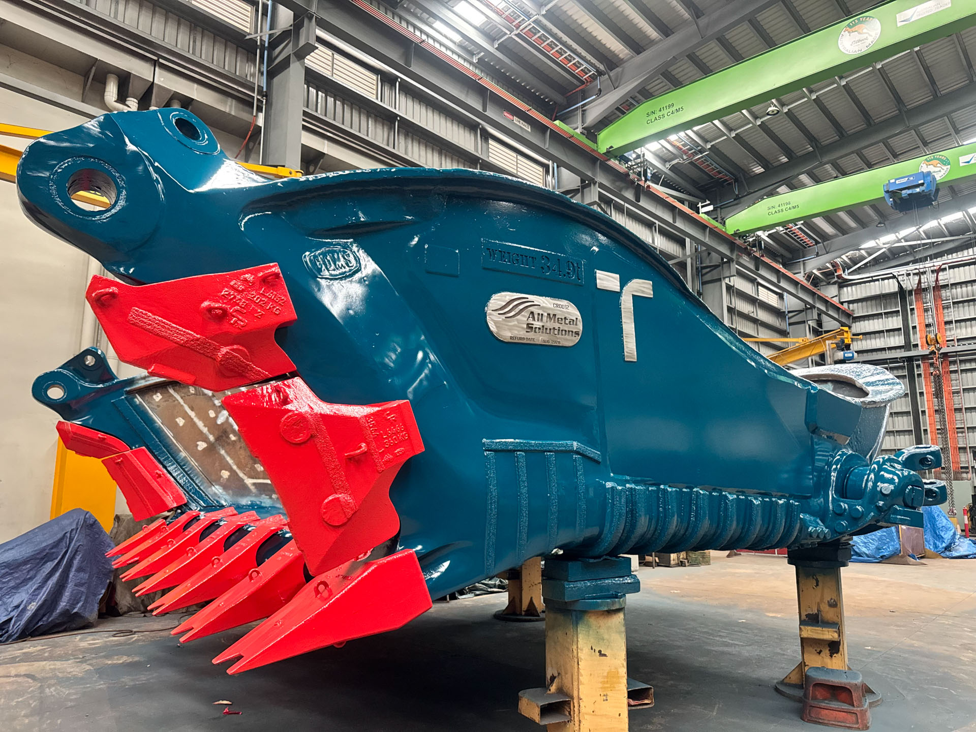 Dragline bucket refurbishment for Terracom