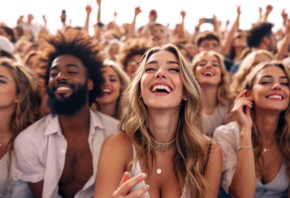 image of audience enjoying entertainment