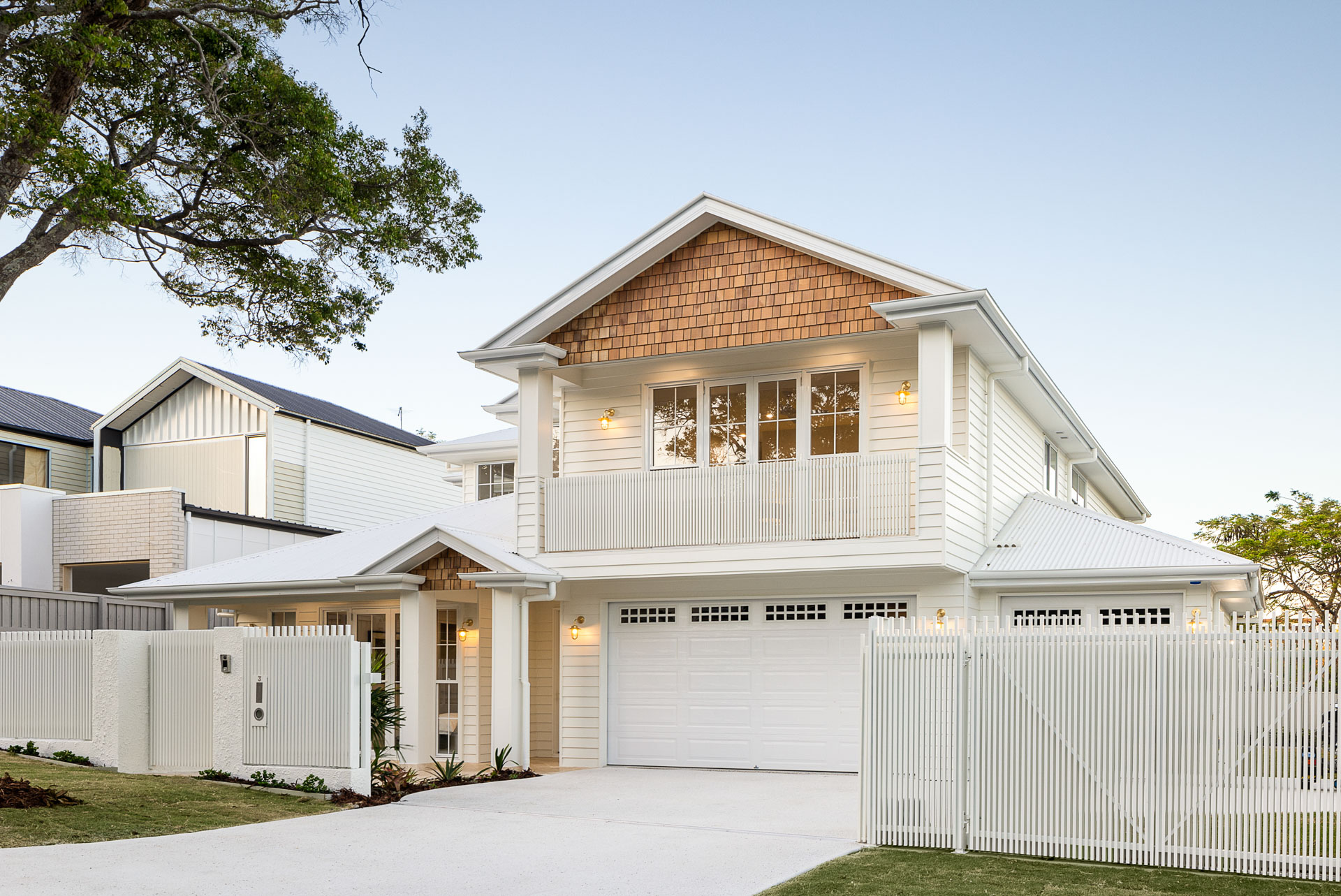 Front elevation from the driveway