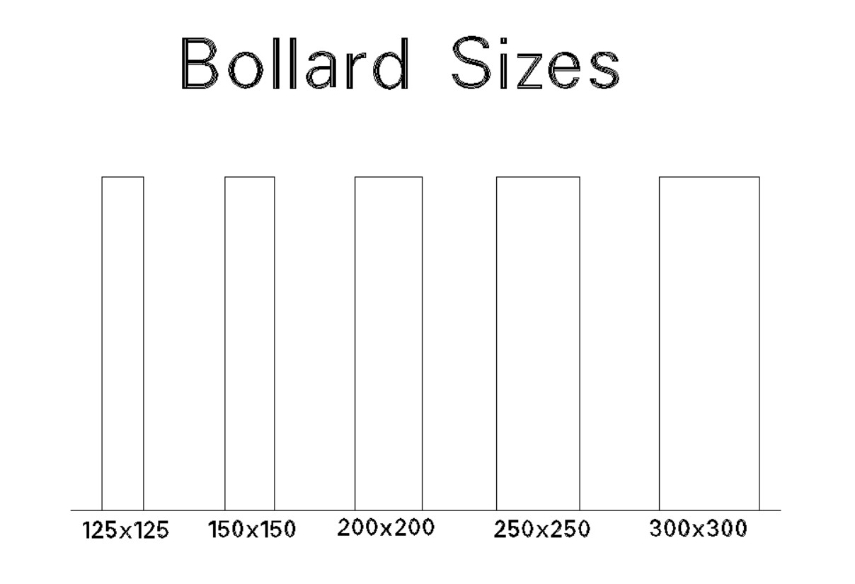 Bollard Sizes