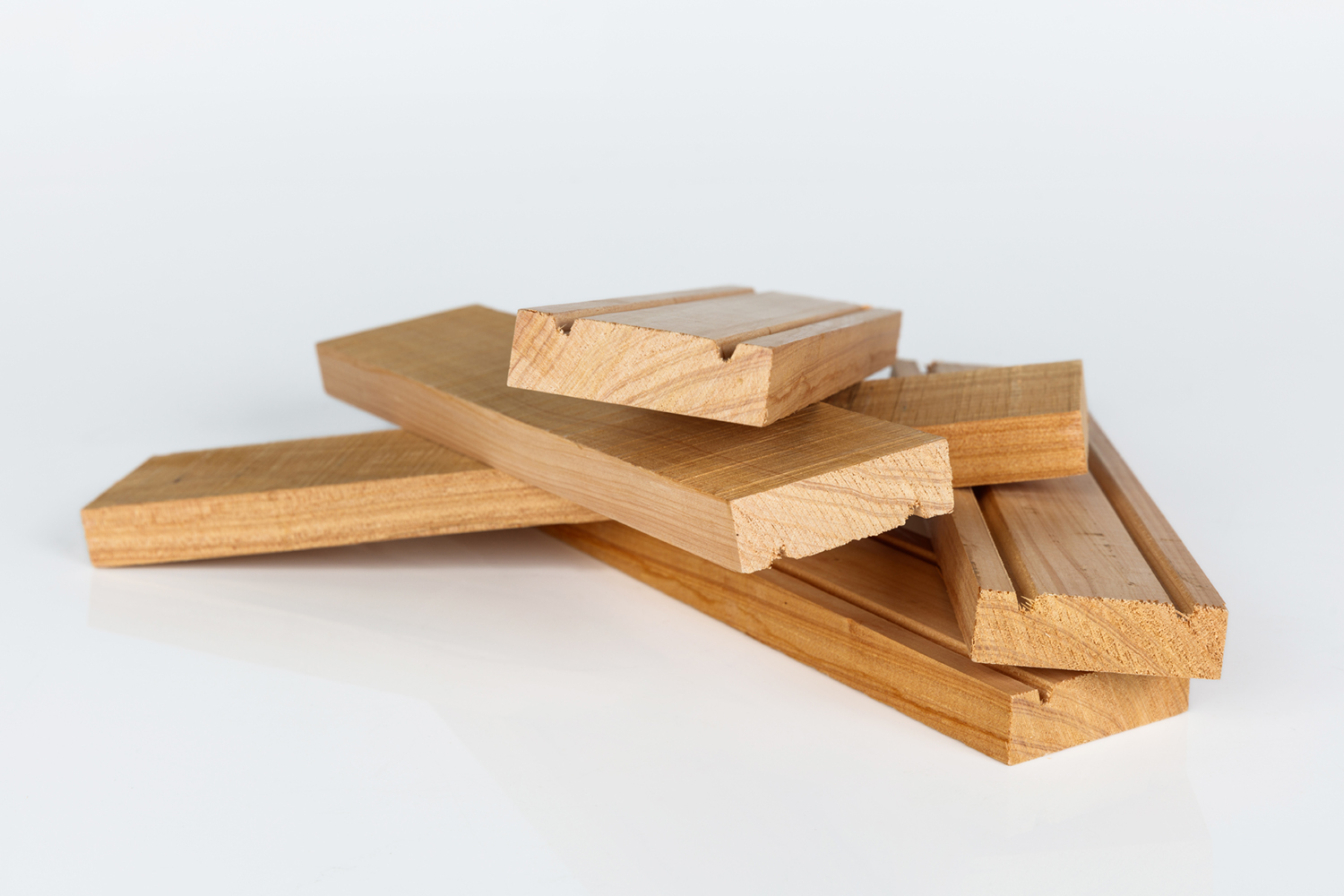 Macrocarpa decking boards