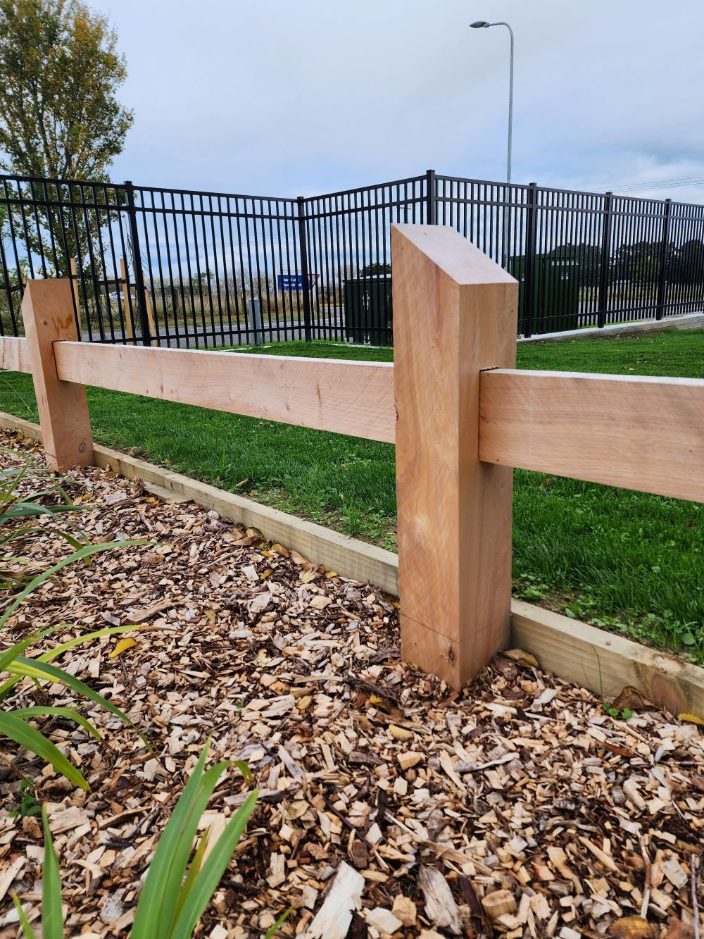 Treated pine timber bollard