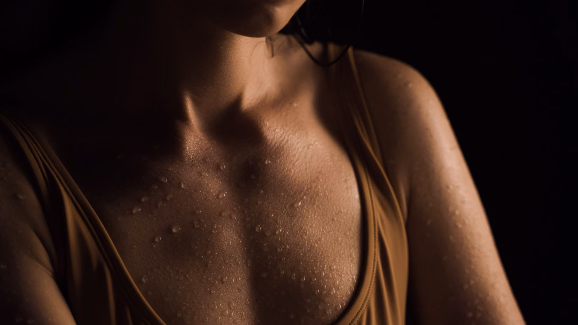 moody close up of body during recovery