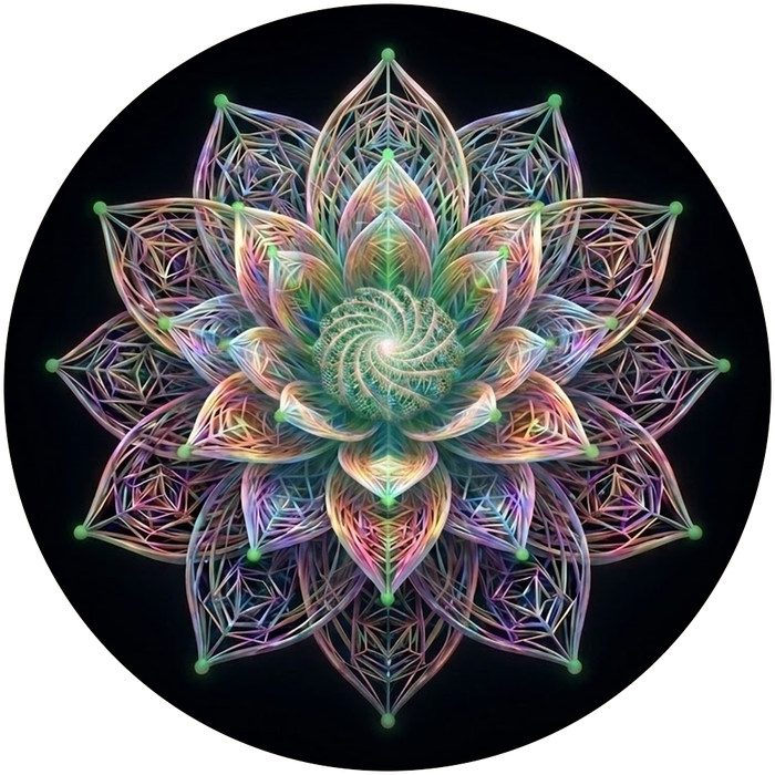 The psychedelicbloom logo, a lotus mandala