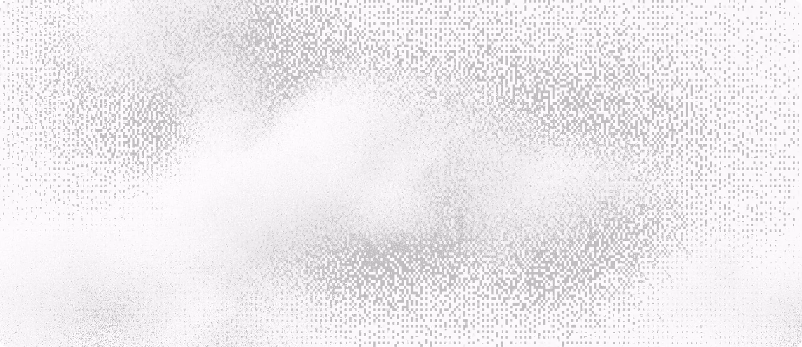 Abstract pattern of densely packed small gray squares that gradually become more sparse toward the edges on a white background.