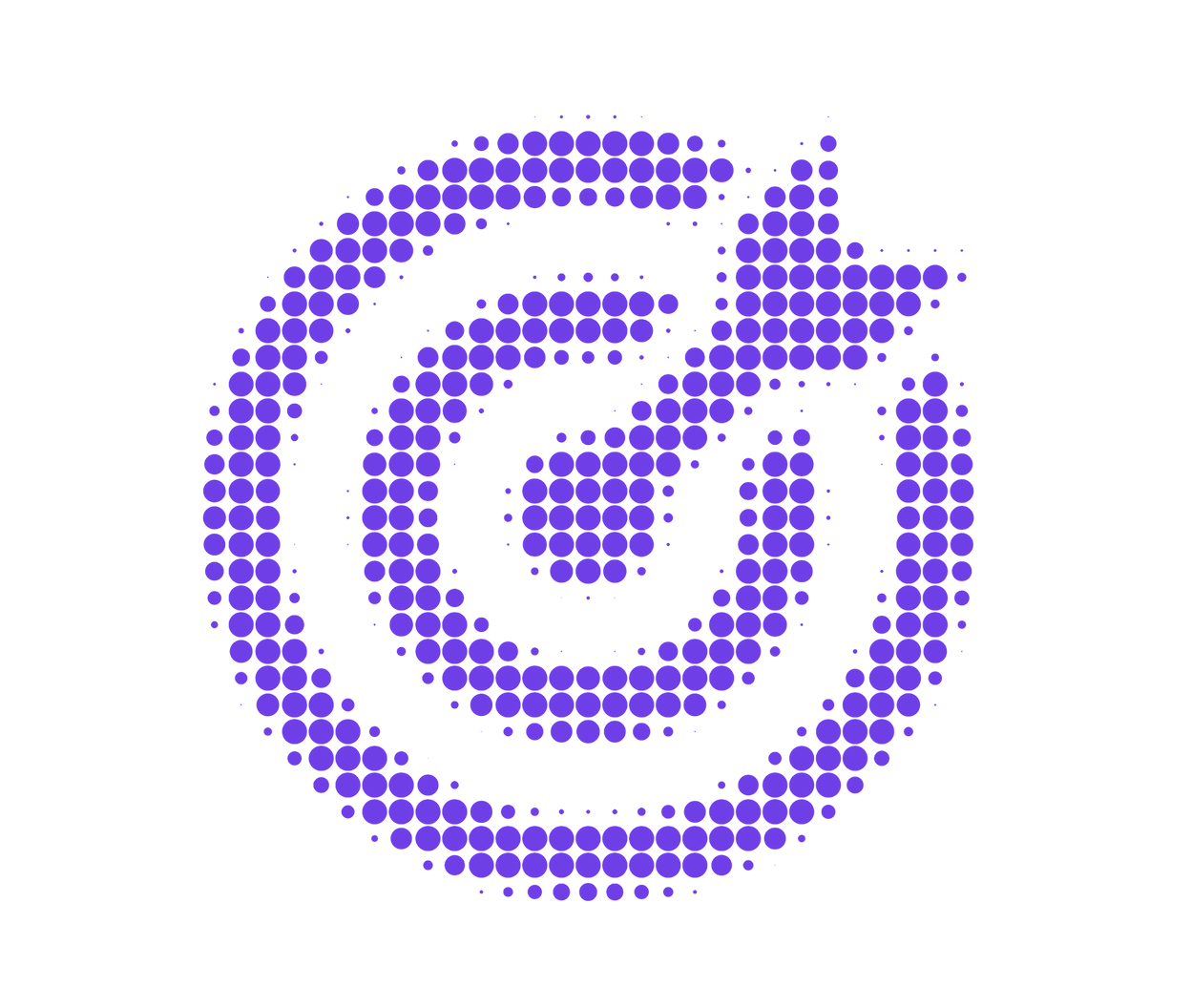 Purple halftone target