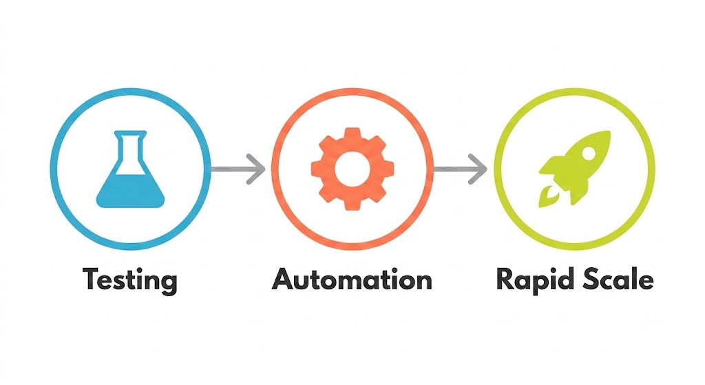 How the Growth Hacking Process Moves from Testing to Rapid Scale