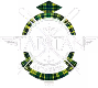 Logo showing a green and black tartan pattern with crossed white golf clubs behind the white text 'Tartan Aviation.'