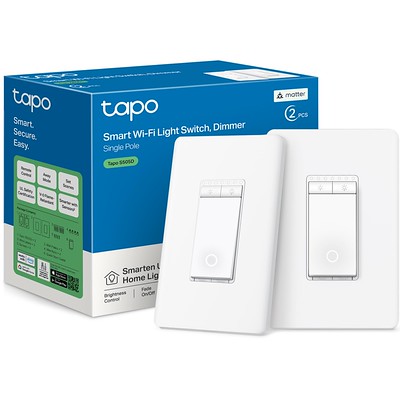 Matter Smart Wi-Fi Dimmer Switch, 2-Pack