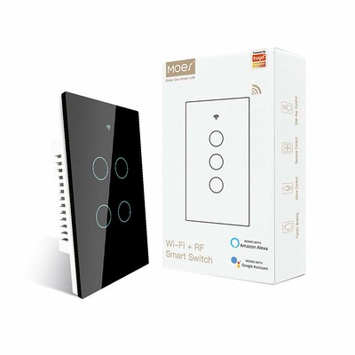 4-Gang Smart Wi-Fi Wall Touch Switch