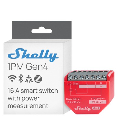 1PM Gen4 Smart Relay with Power Metering