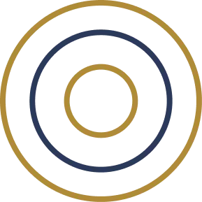 Logo a cherchi di Risonanza in blu e giallo, logo del servizio di massaggi e counseling