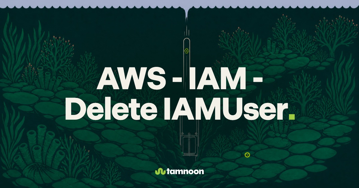 AWS - IAM - Delete IAMUser