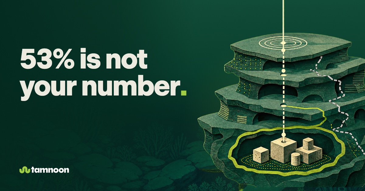 53% is not your number.