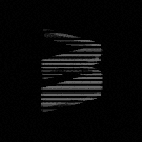 Dithered illustration of a rounded form