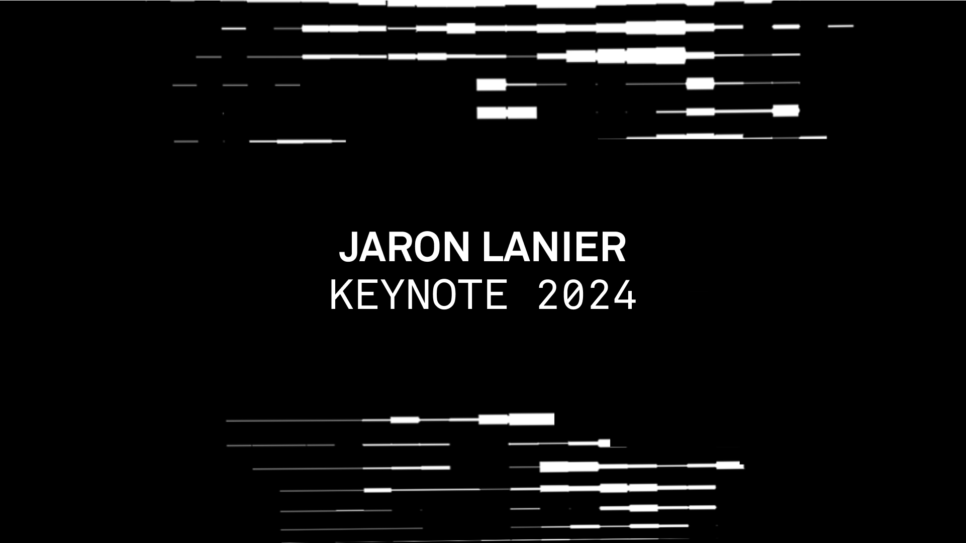 Jaron Lanier delivering the day two keynote at Web3 Summit 2024
