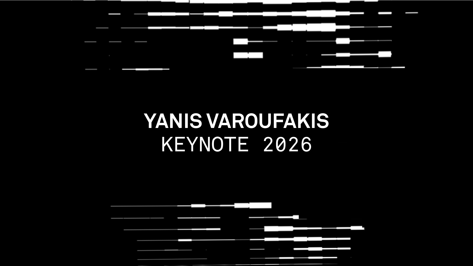Yanis Varoufakis delivering the closing keynote at Web3 Summit 2026