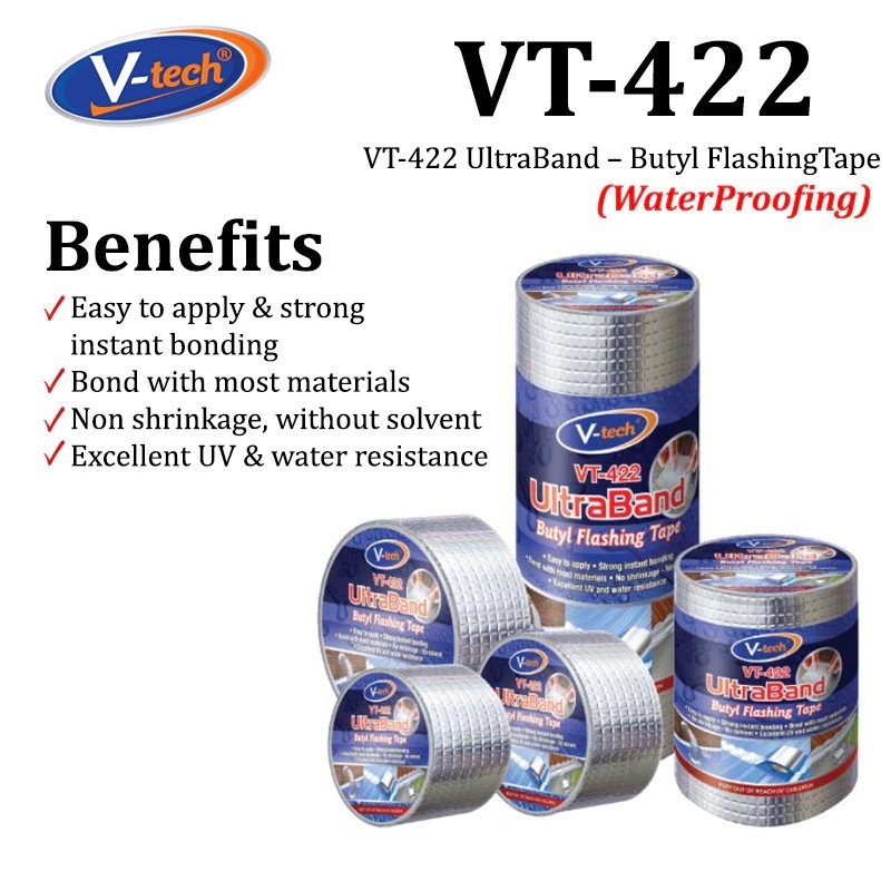 Waterproofing Butyl Tape - VT-422 UltraBand - 150 mm