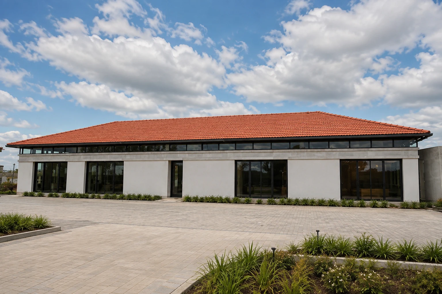 brigade clubhouse roof — Design visualisation showing proposed finishes