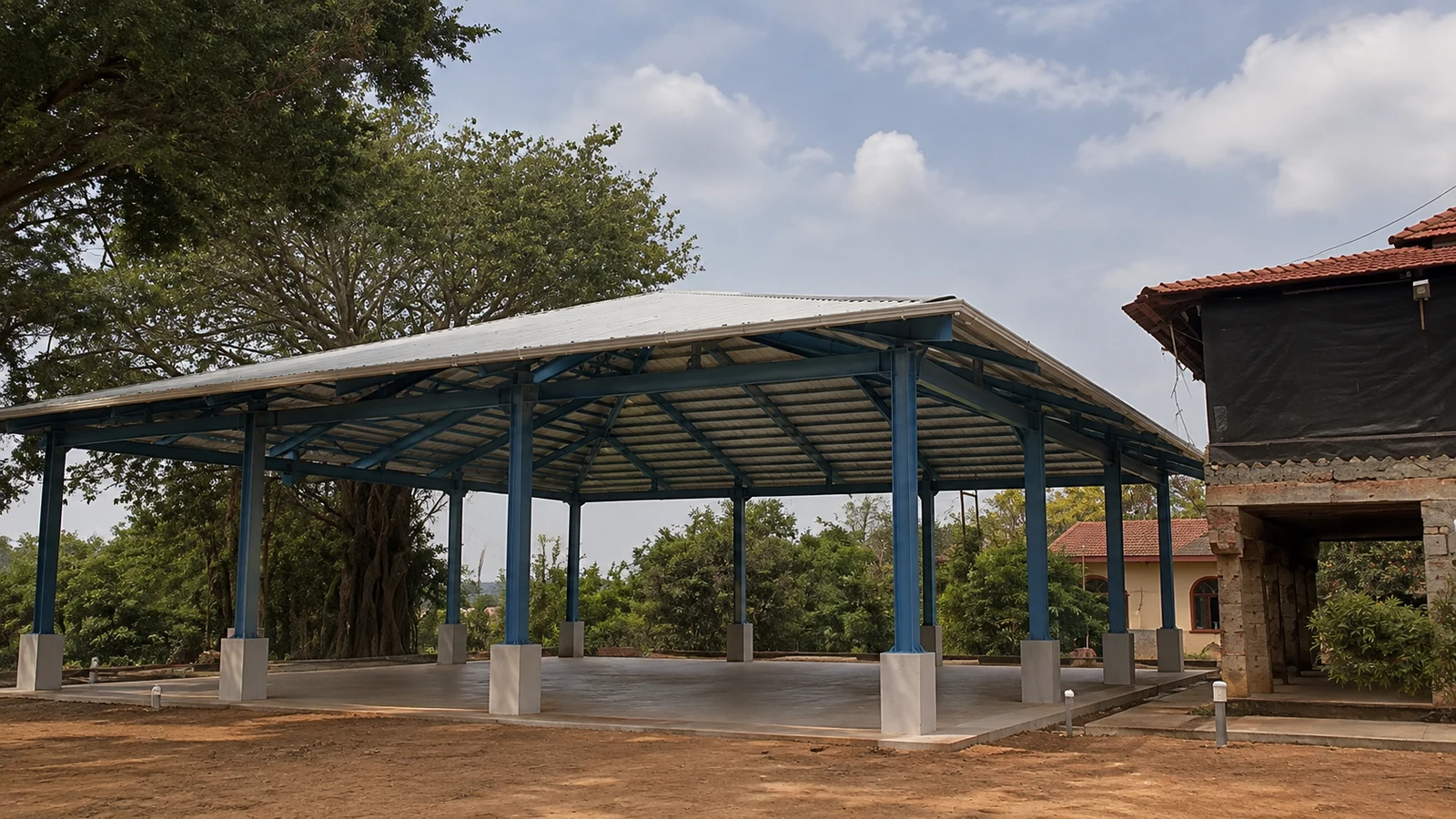 shakti pavilion roof — Design visualisation showing proposed finishes