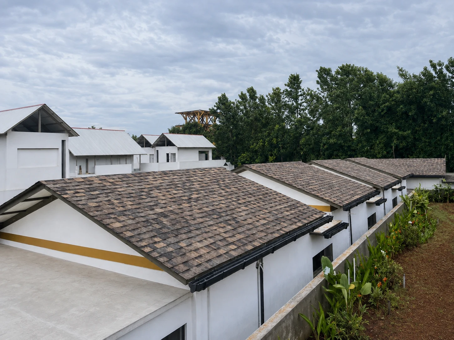 nature knots roof — Design visualisation showing proposed finishes