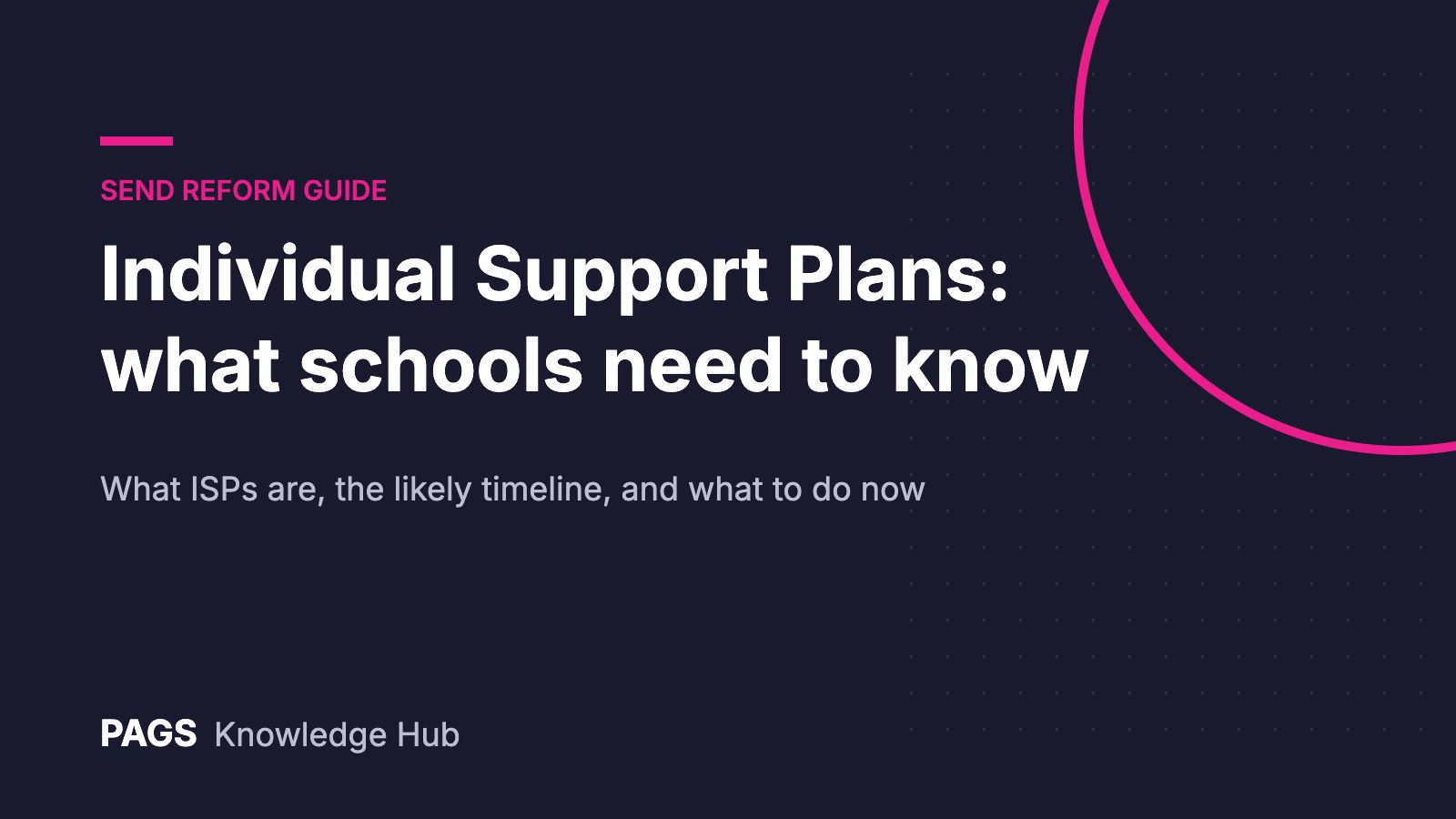 Individual Support Plans (ISPs): What Schools Need to Know and Do Now