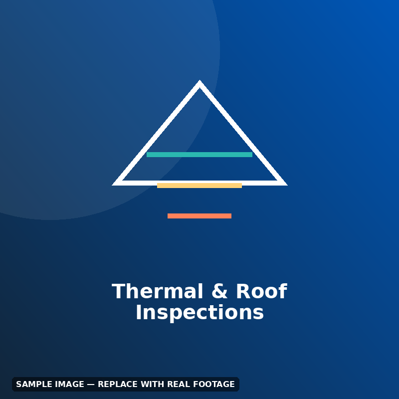 Icon representing thermal imaging and aerial roof inspection services