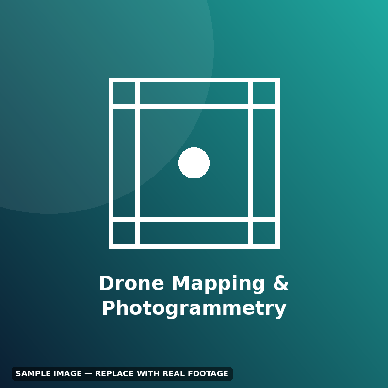Icon representing drone mapping and photogrammetry data services