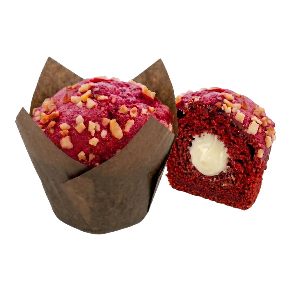 Muffin Classic Red Velvet relleno cheesecake