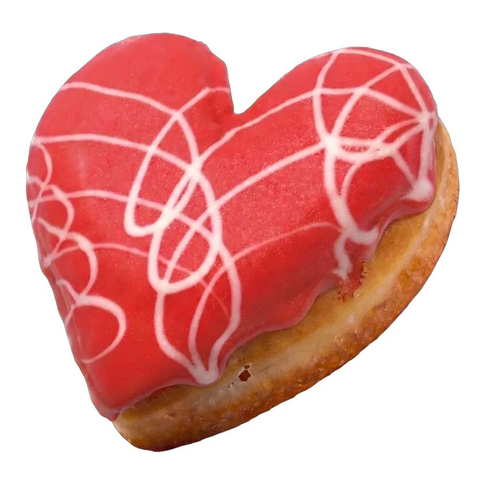 Donut Classic Cobertura frutilla corazon