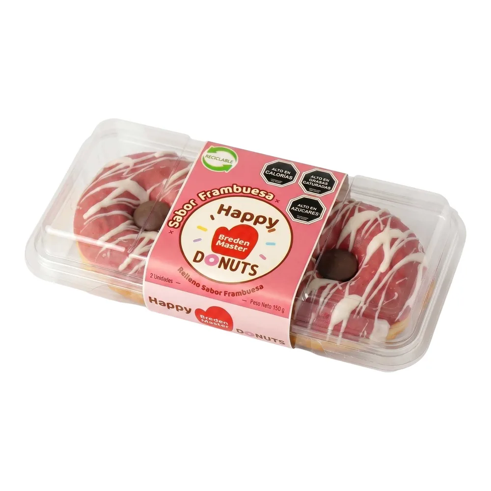 Donut Happy Relleno frambuesa