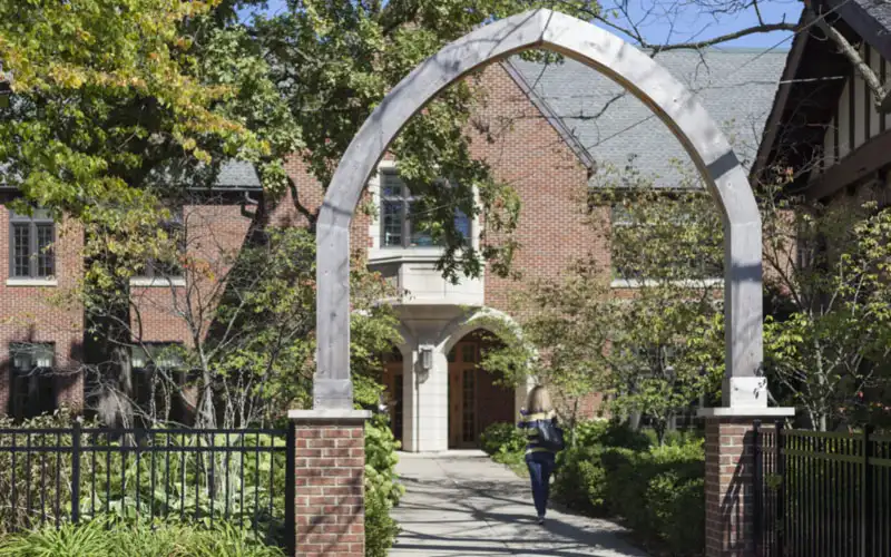 Tree-lined residential setting in Winnetka on Chicago's North Shore