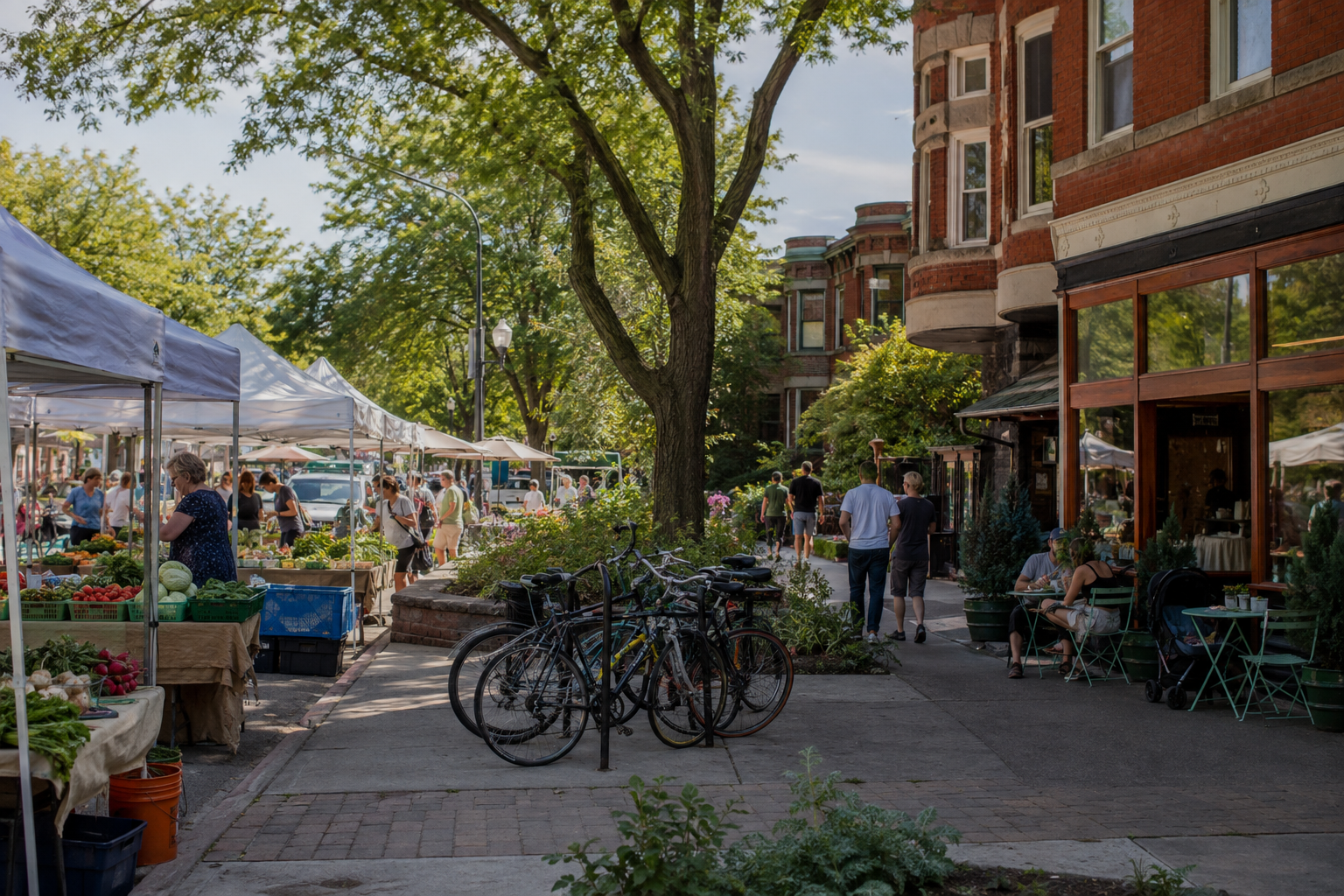 Shopping on Oak Street