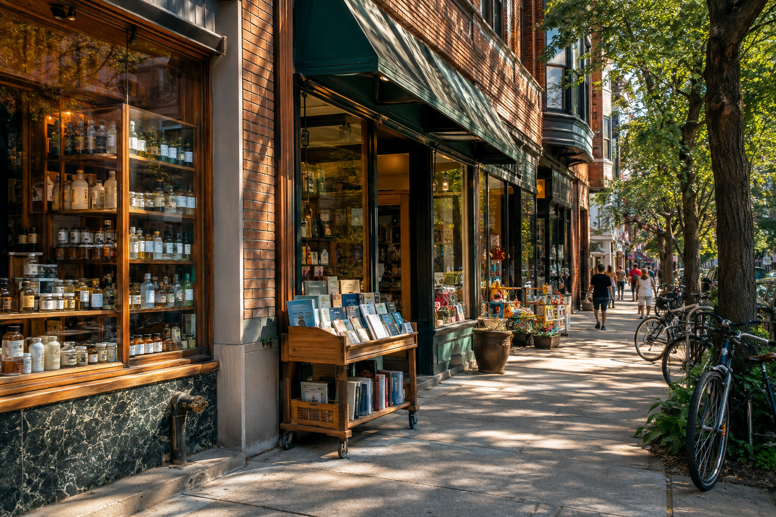 Shopping on Oak Street